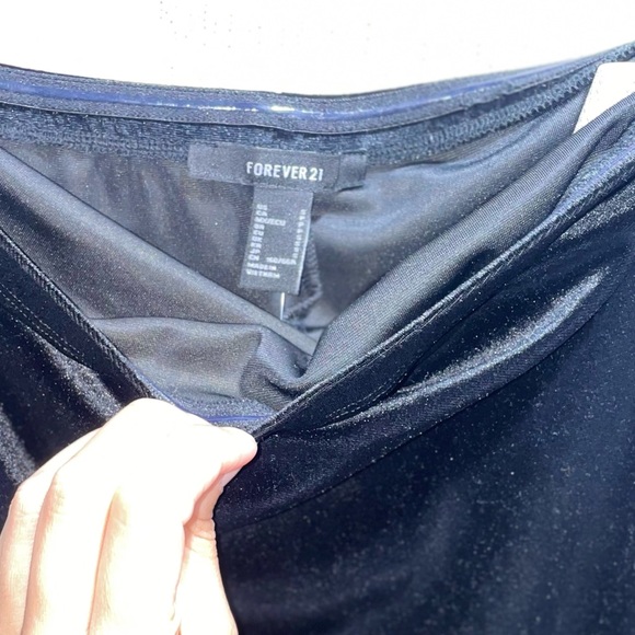 Velour Strapless Jumpsuit - Picture 9 of 12